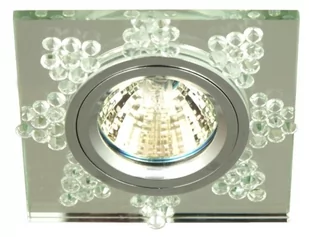 Candellux SS-20 Oprawa stropowa szklana kwadratowa przeźroczysta MR16 2250208 - Oprawy, klosze i abażury - miniaturka - grafika 1