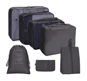 Kosmetyczki, organizery i kuferki - Zestaw podróżny 7 szt kosmetyczek saszetek organizerów KS41WZ3 - miniaturka - grafika 1