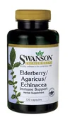 Suplementy diety - Swanson Swanson Czarny Bez Agaricus Echinacea 120 K 087614110448 - miniaturka - grafika 1