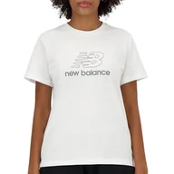 Koszulki sportowe damskie - Koszulka New Balance WT41816WT - biała - miniaturka - grafika 1