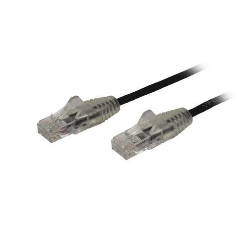 Startech.com 3m cienki kabel sieciowy ethernet cat6 bez zaczepów - kabel sieciowy bez zaczepów - schwarz, lebenslange Garantie