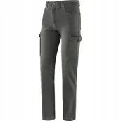 Odzież robocza - SPODNIE BOJÓWKI DAMSKIE DZINSOWE SZARE ROZMIAR 54 - miniaturka - grafika 1
