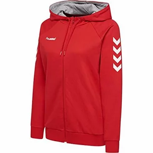 Hummel Hmlgo damska bluza z kapturem, z zamkiem błyskawicznym, czerwony, s - Bluzy damskie - miniaturka - grafika 1