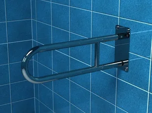 Makoinstal Poręcz uchylna łukowa dla niepełnosprawnych PSP/PSM 660 60 cm stal nierdzewna PSP 660 - Akcesoria łazienkowe - miniaturka - grafika 3