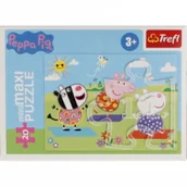 Puzzle - Trefl Puzzle 20 miniMaxi Beztroski dzień Peppy 1 Nowa - miniaturka - grafika 1