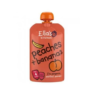 Ella'S Kitchen Bio Banan Z Brzoskwinią, 120G - Koncentraty warzywne, przeciery - miniaturka - grafika 1