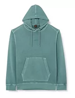 Bluzy męskie - BOSS Męska bluza z kapturem Wefadehoody, zielona (Open Green), XXL - miniaturka - grafika 1