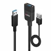 Huby USB - Lindy 43357 huby i koncentratory USB 3.2 Gen 2 (3.1 Gen 2) Type-A 100 Mbit/s Czarny - miniaturka - grafika 1