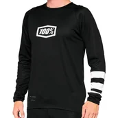 Koszulki rowerowe - Dziecięca koszulka rowerowa 100% R-Core Youth Jersey Black/White M - miniaturka - grafika 1