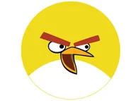 Ciasta i półprodukty do ciast - Dekoracyjny opłatek tortowy Angry Birds - 20 cm - miniaturka - grafika 1