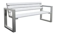 Ławki ogrodowe - Nowoczesna ławka z oparciem 150cm Z3-C51 - miniaturka - grafika 1