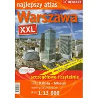 Atlasy i mapy - Demart Warszawa XXL atlas, 1:13 000 - miniaturka - grafika 1