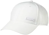 Czapki damskie - adidas Metalowa odznaka lekka czapka z daszkiem, biały, L - miniaturka - grafika 1