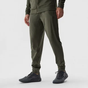 Męskie spodnie treningowe 4F 4FRAW23TFTRM468 - khaki - Spodnie sportowe męskie - miniaturka - grafika 1