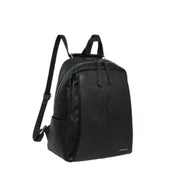 Plecaki - Stylowy Plecak Damski Czarny LUIGISANTO BI03-1 Black - miniaturka - grafika 1