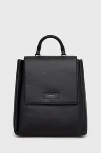 Calvin Klein plecak damski kolor czarny mały gładki - Plecaki - miniaturka - grafika 1