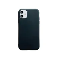 Etui i futerały do telefonów - WDTURNS [Pełna ochrona ciała 360°] [Antypoślizgowe] etui na telefon komórkowy iPhone 12 6,1", [military Drop Protection], cienkie, błyszczące, miękkie etui z TPU, odporne na wstrząsy, czarne - miniaturka - grafika 1