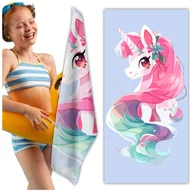 Ręczniki - RĘCZNIK PLAŻOWY KĄPIELOWY DUŻY SZYBKOSCHNĄCY 70x140 NA BASEN PLAŻA MIĘKKI - miniaturka - grafika 1