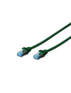 Kable miedziane - Digitus Kabel LAN RJ45 Professional DK-1531-005/G SF/UTP CAT 5e 0.50 m zielony - miniaturka - grafika 1