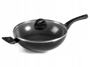 Gerlach Wok Ceralon 30cm + pokrywka Czarny - Woki - miniaturka - grafika 4