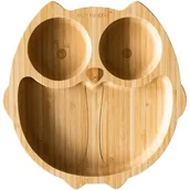 Miseczki i talerzyki dla dzieci - Ecorascals Miseczka Bambusowa Sowa z przyssawką - miniaturka - grafika 1