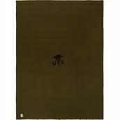 Koce - KOC US ARMY MEDICAL WOOL BLANKET REPRODUKCJA MIL-TEC WEŁNIANY 225X165 CM - miniaturka - grafika 1