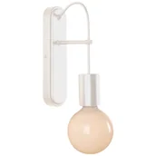 Lampy ścienne - Candellux Lighting biały kinkiet ALTO 21-70883 w stylu loft lampa ścienna z wisząca na kablu żarówką 21-70883 - miniaturka - grafika 1