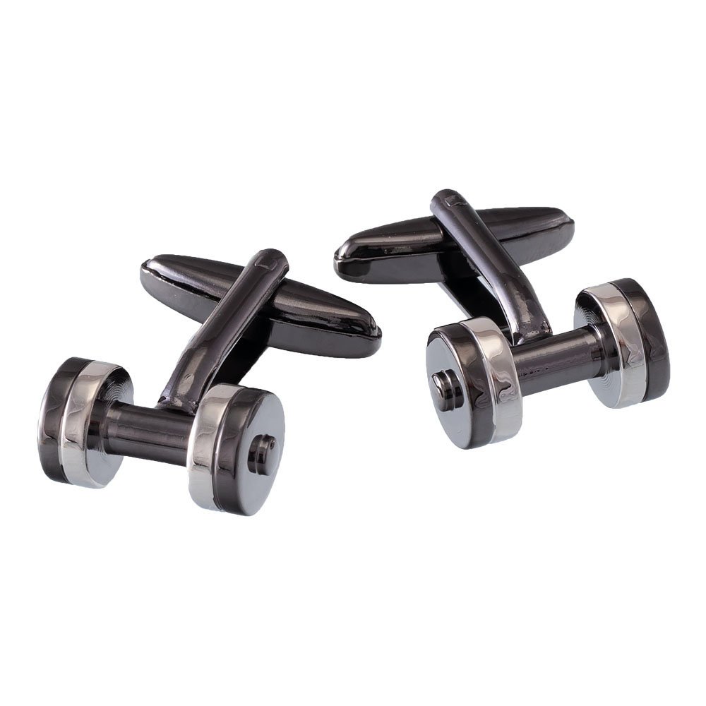 Spinki do mankietów hantle, siłownia X2 AJ436