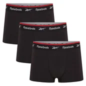 Majtki męskie - Bielizna męska Reebok C82603PKA SPORTS TRUNK REDGRAVE Czarna - miniaturka - grafika 1