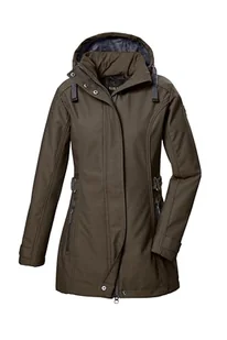 G.I.G.A. DX Damska kurtka softshell Parka/softshell z odpinanym kapturem GW 22 WMN SFTSHLL PRK, oliwkowa brązowa, 46, 42210-000 - Kurtki damskie - miniaturka - grafika 1