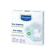 Waciki, płatki i patyczki kosmetyczne - MUSTELA Eco Chusteczki do wielokrotnego użytku, 6szt. - >>>  <<< - miniaturka - grafika 1