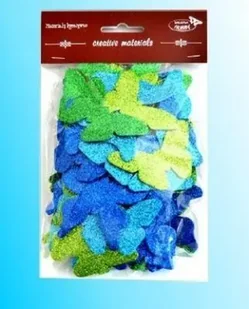 Motyle brokatowe 52szt - Galeria Hobby - Masy plastyczne - miniaturka - grafika 1