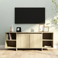 Szafki RTV - Szafka pod TV, dąb sonoma, 130x35x50 cm materiał drewnopochodny vidaXL - miniaturka - grafika 1
