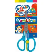 Szkolne artykuły papiernicze - Bambino Nożyczki Szkolne Dla Leworęcznych Z Odbojnikiem Przedszkolne Dla Dzieci Bezpieczne - miniaturka - grafika 1