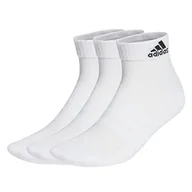 Rajstopy - adidas, Cushioned Sportswear Ankle Socks 3 Pairs, Rajstopy, Biały M, Wielbiciel Unisex - miniaturka - grafika 1