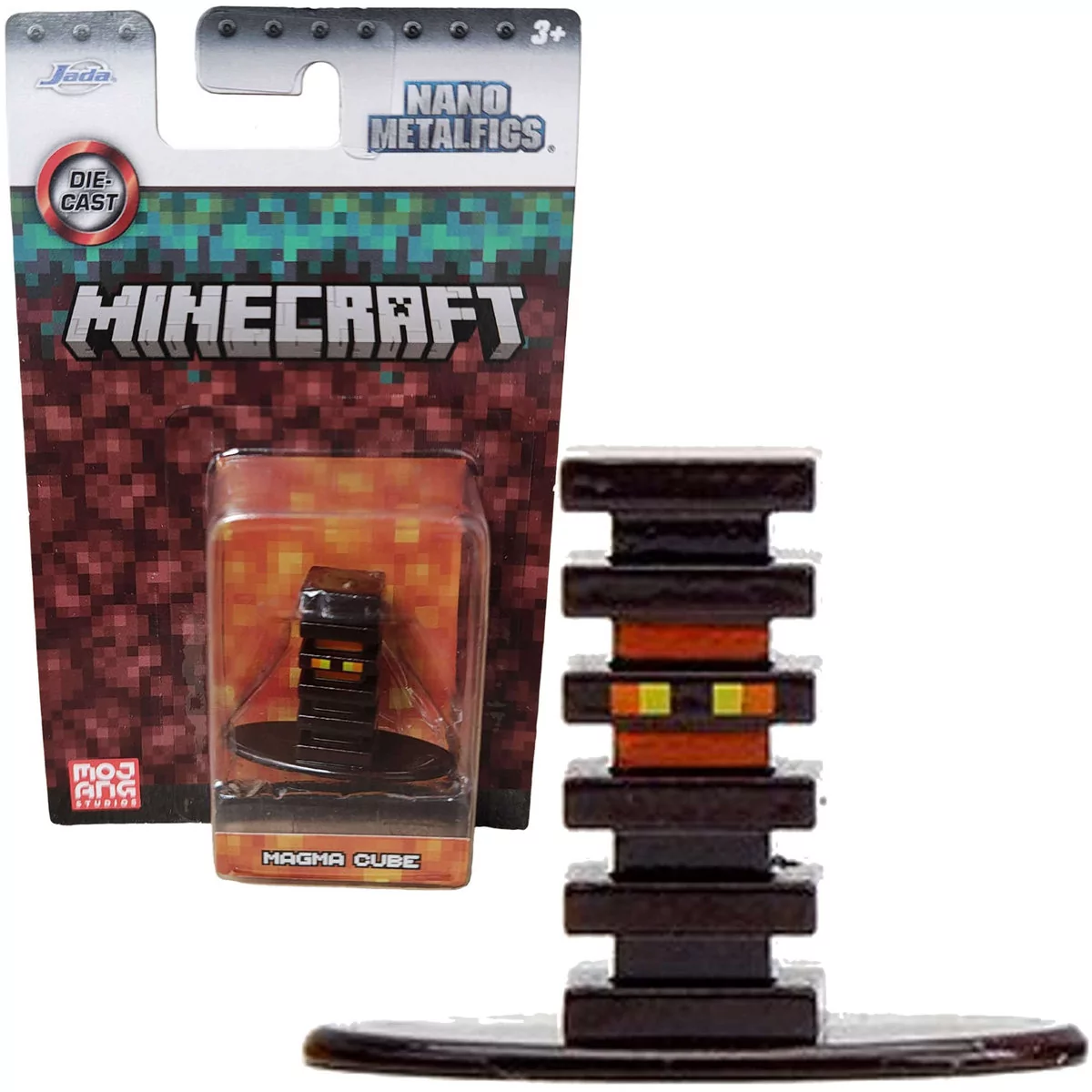 Minecraft Metalowa Figurka Kolekcjonerska Skacząca Kostka Magmy Nano Metalfigs 4 Cm Jada