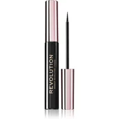 Eyelinery - Makeup Revolution Super Flick eyeliner odcień Black 4,5 ml - miniaturka - grafika 1