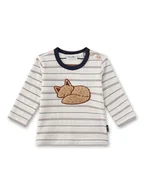 Kaftaniki dla niemowląt - Sanetta Kidswear Koszulka w kolorze biało-granatowo-czerwonym - miniaturka - grafika 1