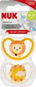 Smoczki uspokajające - NUK NUK SMOCZEK USP 2EL 18-36 SPACE LION10177210 1/6 - miniaturka - grafika 1