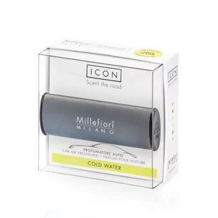 Millefiori Icon Car Air Freshener zapach samochodowy Classic Antracite Cold Water 1szt - Zapachy samochodowe - miniaturka - grafika 1