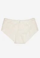 Majtki damskie - Białe Majtki o Kroju Fig z Koronką i Kokardą Paririda - miniaturka - grafika 1