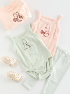 Reserved - Body Minnie Mouse 2 pack - pastelowy róż - Komplety dla niemowląt - miniaturka - grafika 1