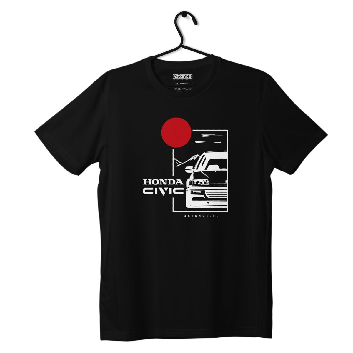 Czarny T-shirt koszulka HONDA CIVIC IX-L