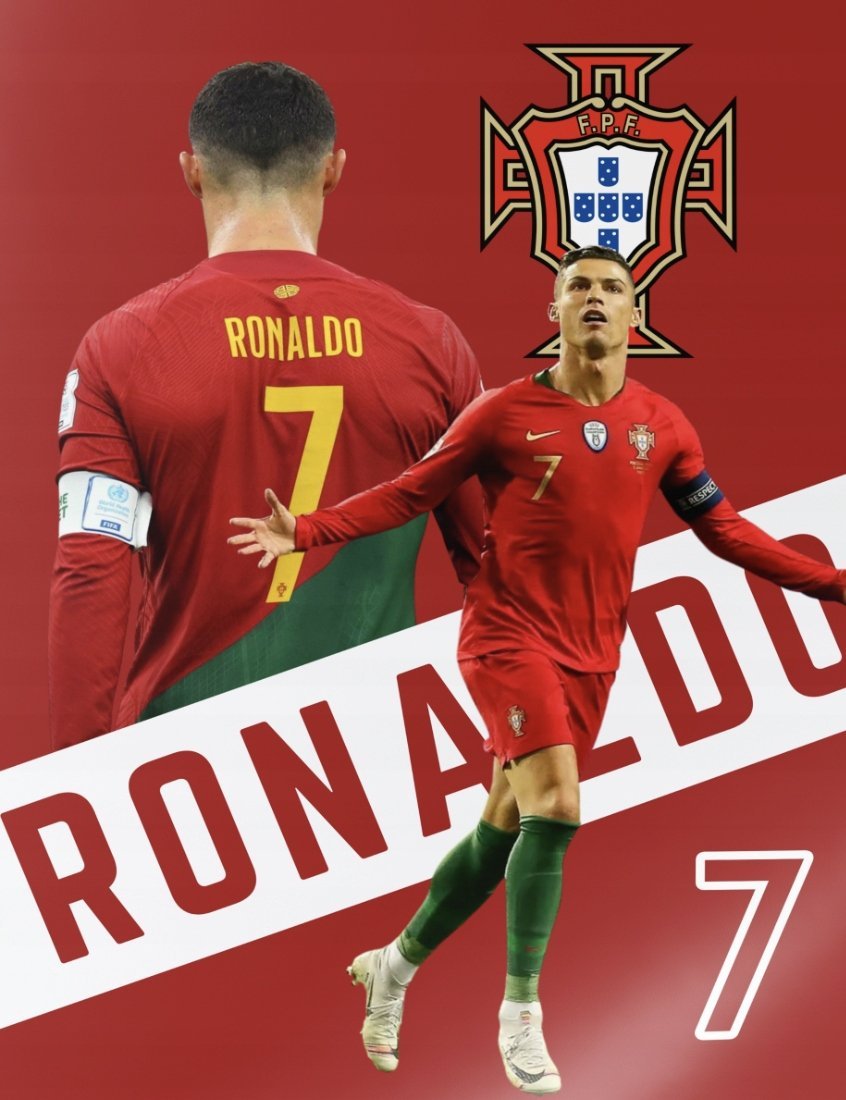PUZZLE CRISTIANO RONALDO CR7 REAL A3 252 el z Nadrukiem + IMIĘ Pudełko #25