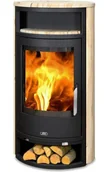 Piece wolnostojące - ABX Piec wolnostojący stalowy Polar 6 wykończenie piaskowiec - miniaturka - grafika 1