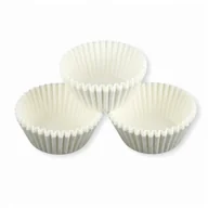 Dodatki do ciast w proszku - FOREMKI PAPILOTKI MINI 35x20 mm białe 100 szt - miniaturka - grafika 1
