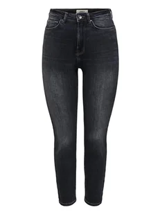 ONLY Dżinsy - Skinny fit - w kolorze czarnym - Spodenki damskie - miniaturka - grafika 1