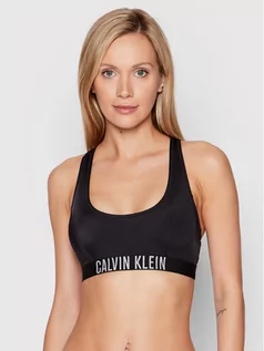 Stroje kąpielowe - Calvin Klein Swimwear Góra od bikini KW0KW01839 Czarny - grafika 1