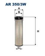 Filtry powietrza - FILTR POWIETRZA NEOPLAN NEW HOLLAND AR350/3W - miniaturka - grafika 1