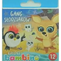 Kredki Świecowe Bambino 12 Kolorów 3+ - Przybory szkolne - miniaturka - grafika 1